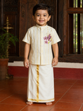 Villwaa Boys Traditional Shirt & Mundu Set