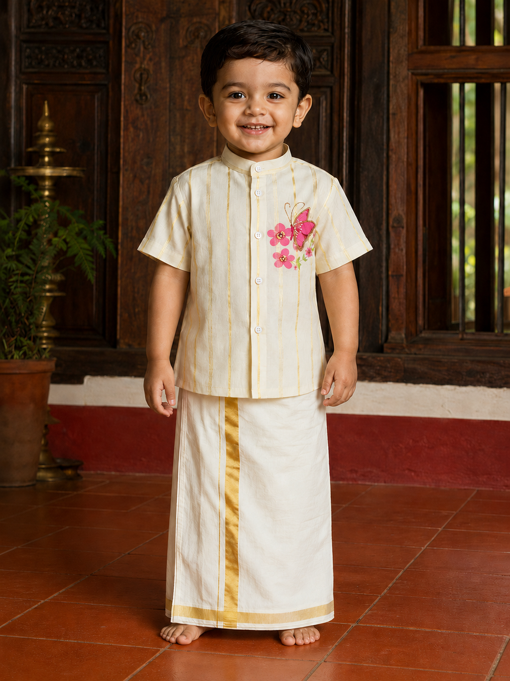 Butterfly Print Traditional Sibling Combo