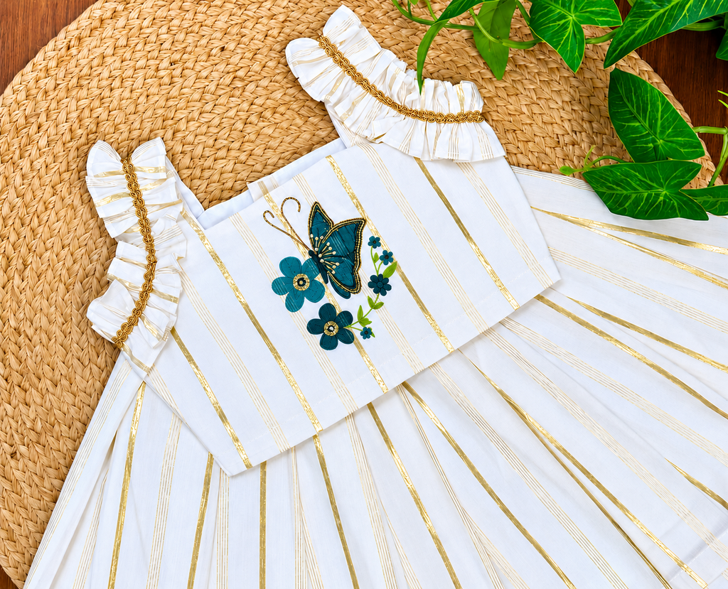 Butterfly Print Traditional Sibling Combo
