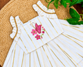 Golden Stripe Butterfly Kids Wear