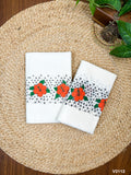 Cotton Tri-Color Floral Printed Set Mundu