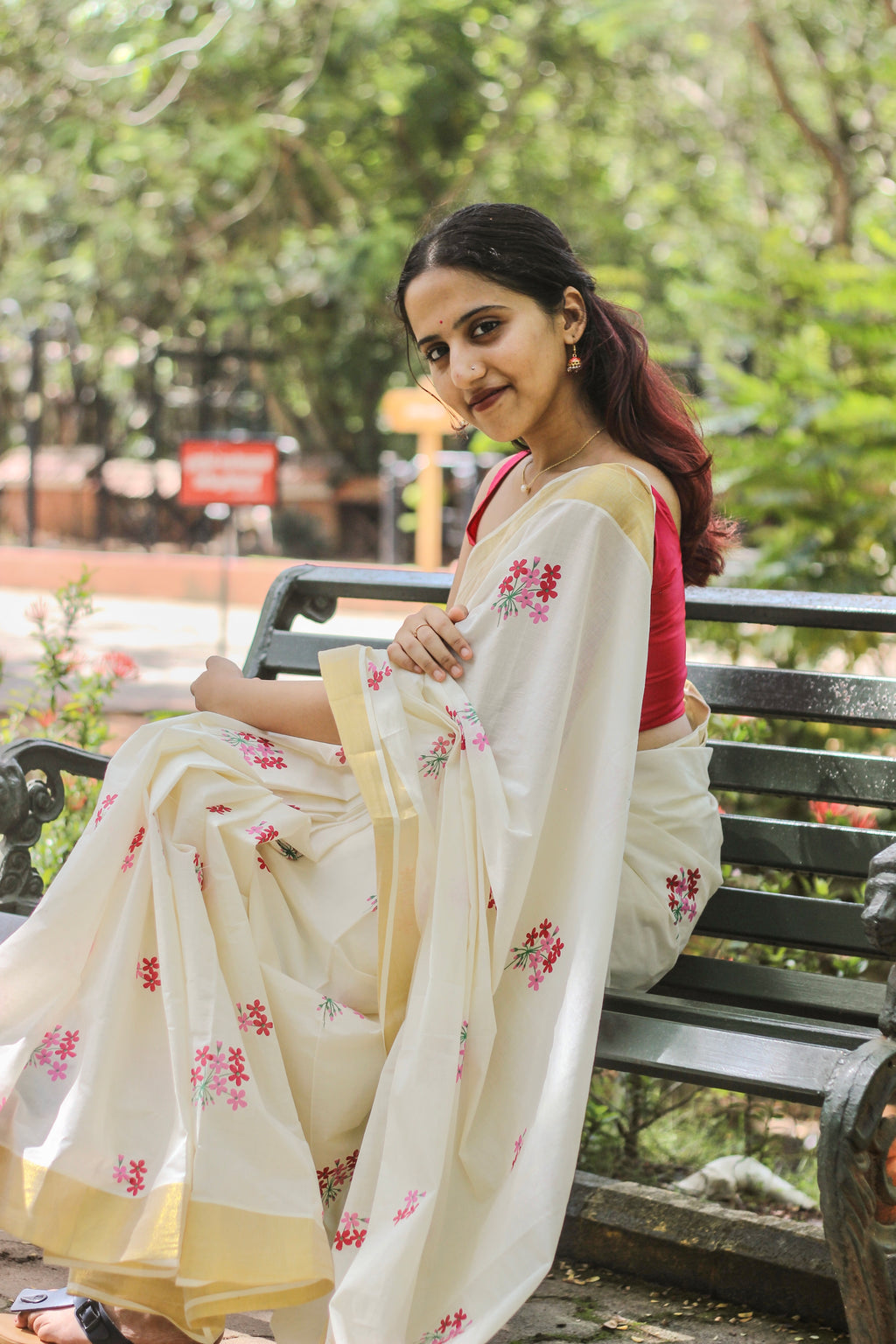 Cotton Half-fine Kasavu Set Saree