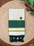 4" Golden Tissue Polka Kottaram Saree