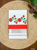 3×4 Half Fine Check Dual Color Print Saree