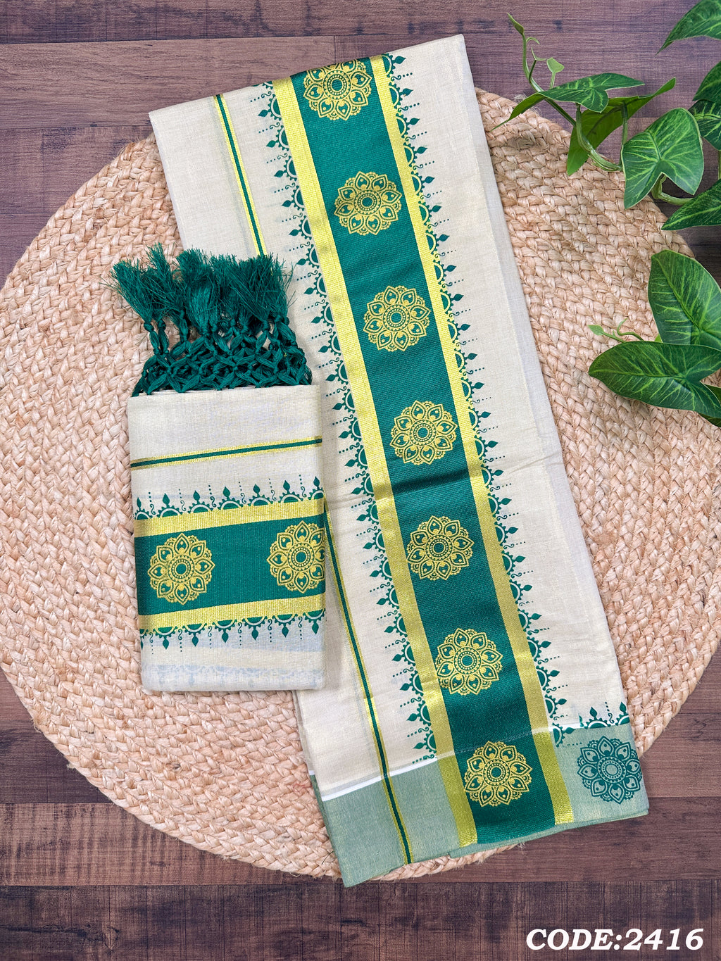 3"GT col Kottaran S.Mundu with Knjlm single print with 2 side chittam(2.80)