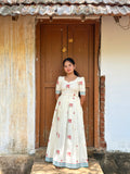Floral Printed Cotton Top & Skirt