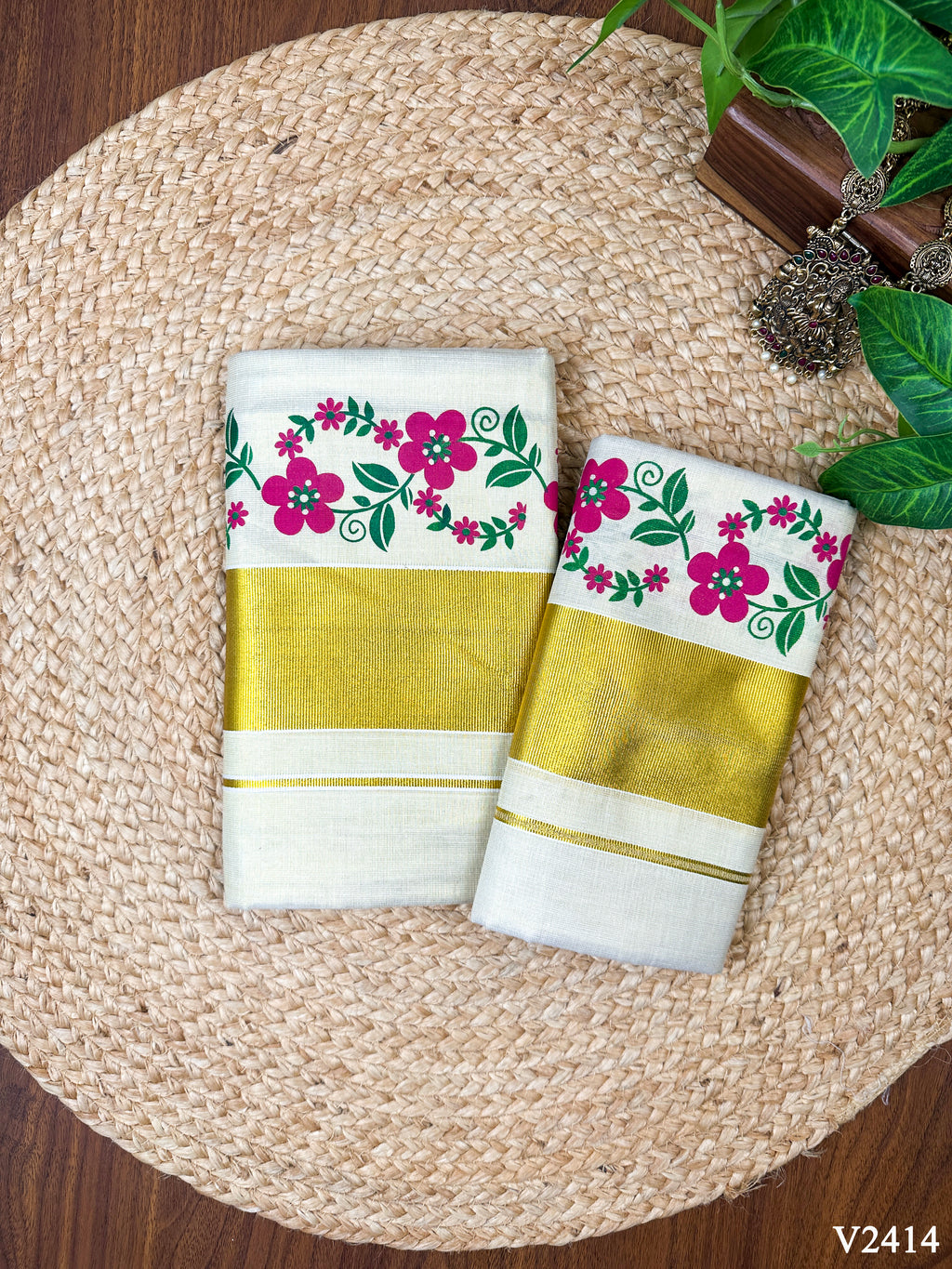 3" GT S Mundu – Dual Color Print (Without Kunjalam)