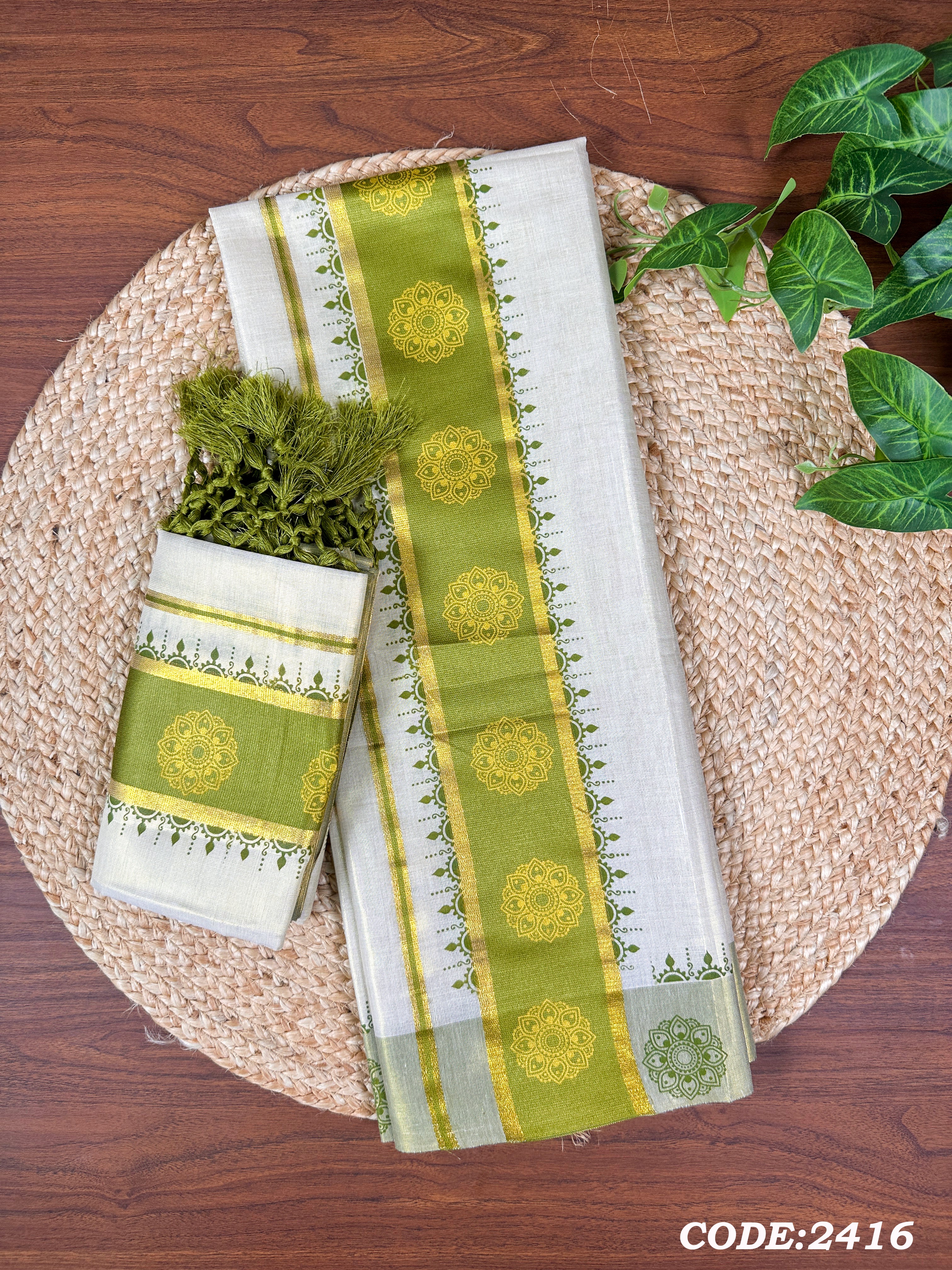 3"GT col Kottaran S.Mundu with Knjlm single print with 2 side chittam(2.80)