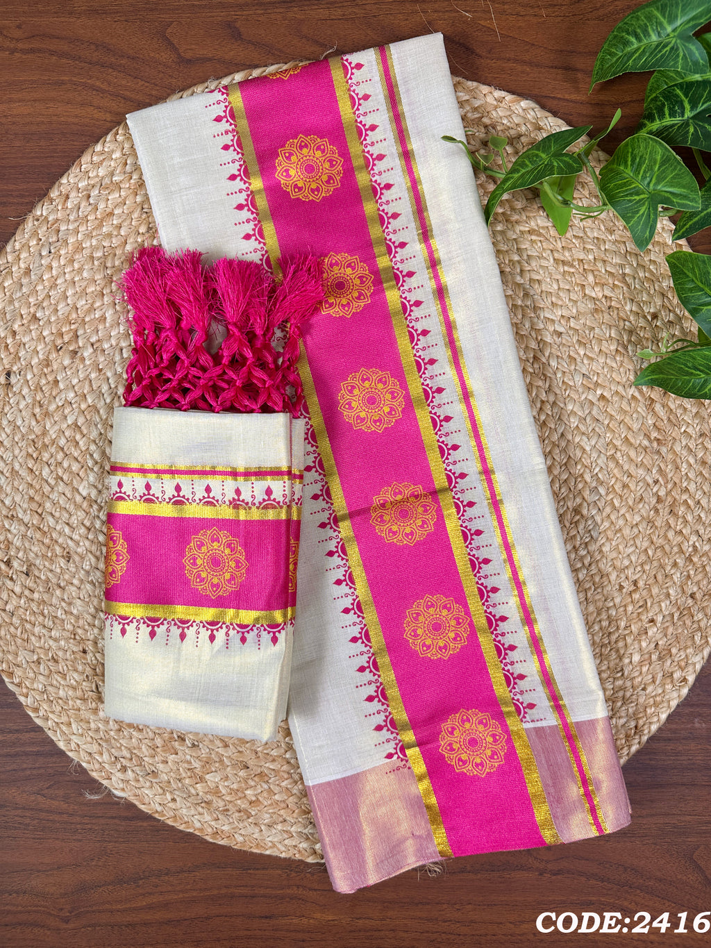 3"GT col Kottaran S.Mundu with Knjlm single print with 2 side chittam(2.80)
