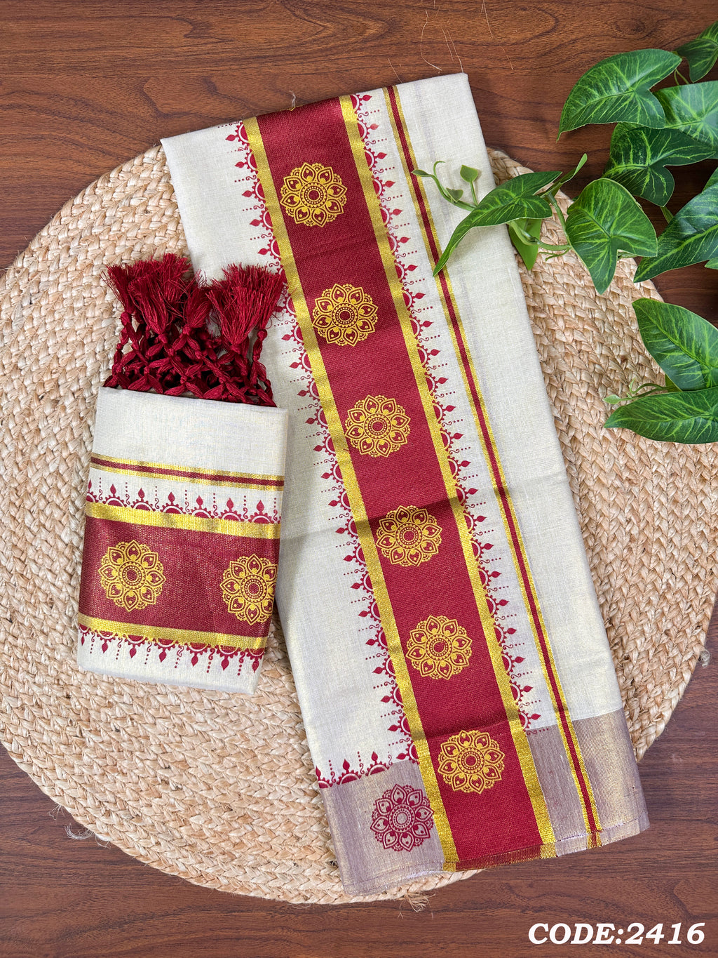 3"GT col Kottaran S.Mundu with Knjlm single print with 2 side chittam(2.80)
