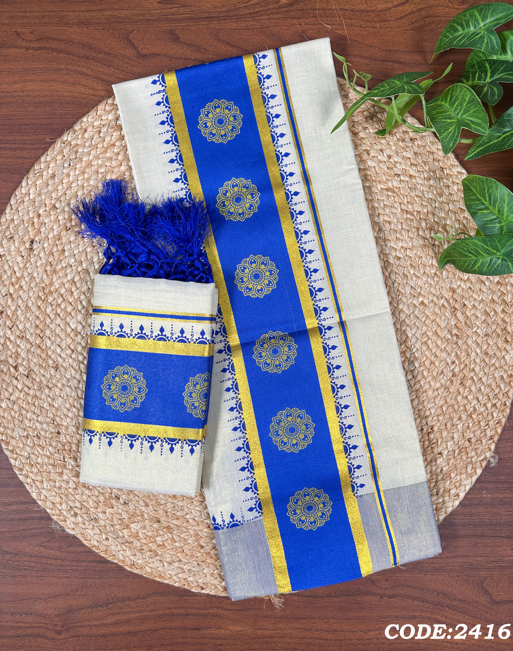 3"GT col Kottaran S.Mundu with Knjlm single print with 2 side chittam(2.80)