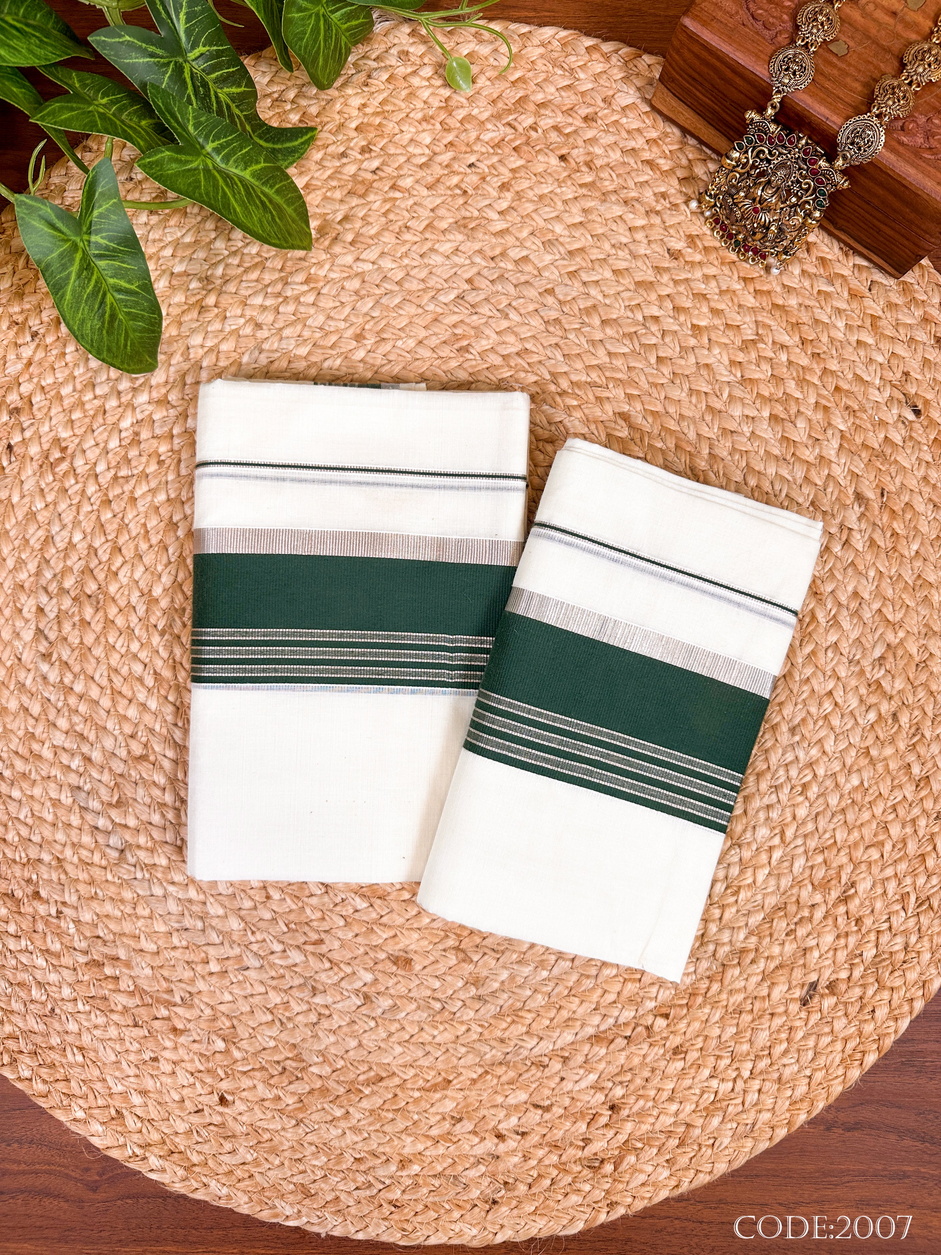Cotton Silver Fancy S.Set