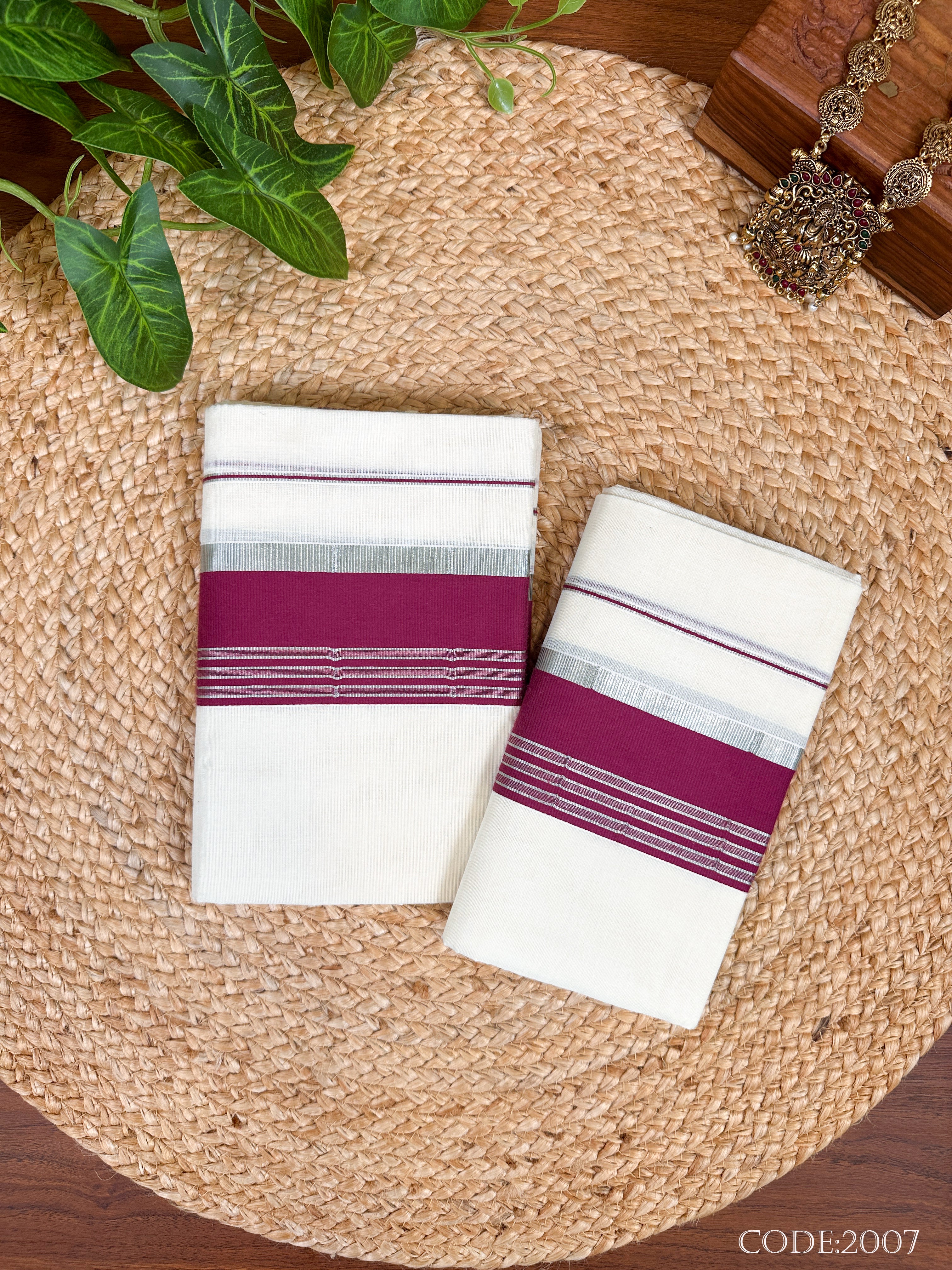 Cotton Silver Fancy S.Set