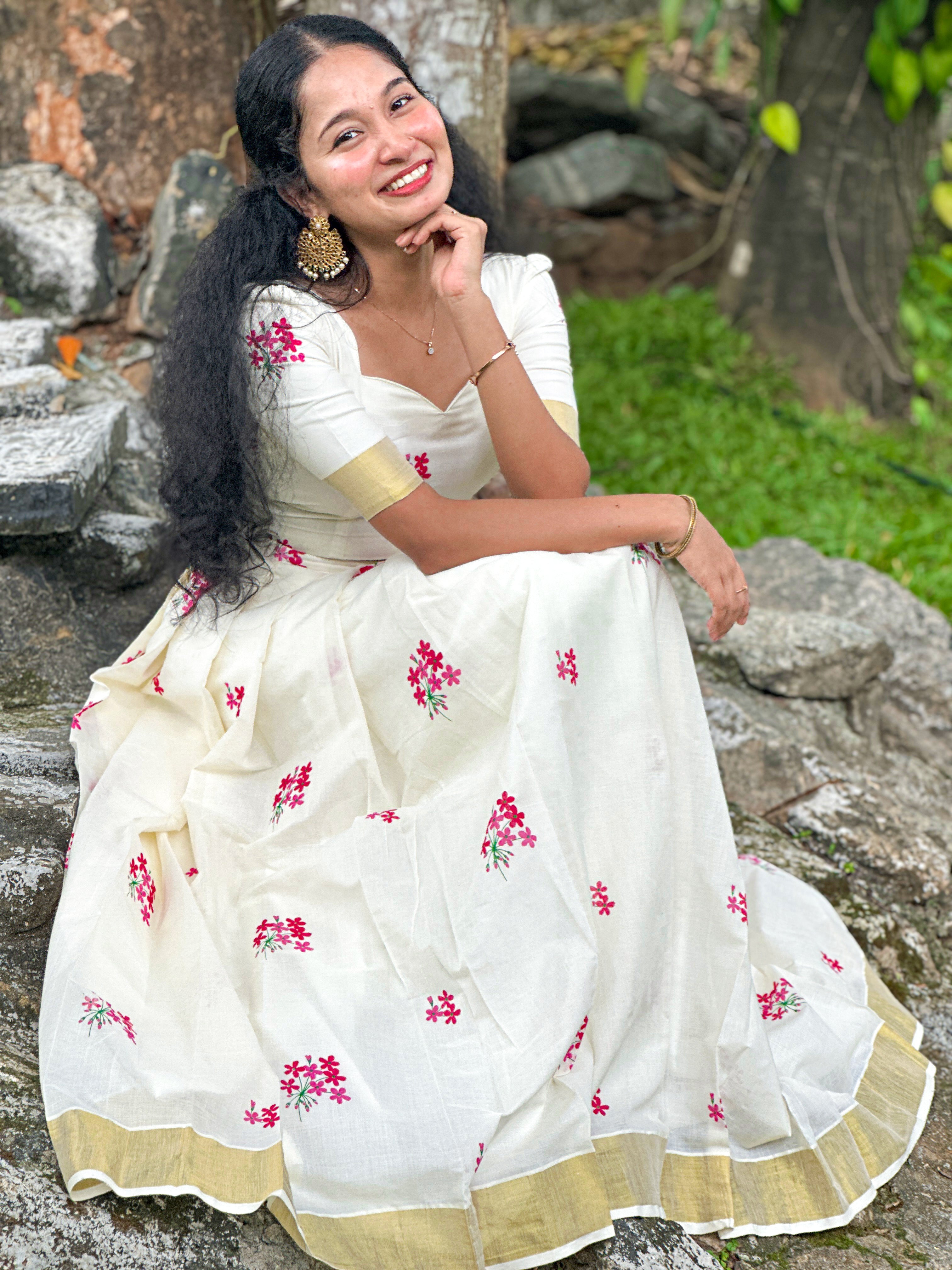Floral Printed Top & Skirt Set