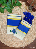 4" GT Kottaran Lotus Print Set Mundu