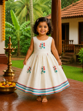 Floral Cotton Kids Frock
