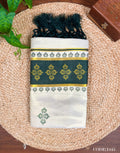 Golden Tissue Color Kara Set Saree with Golden Print