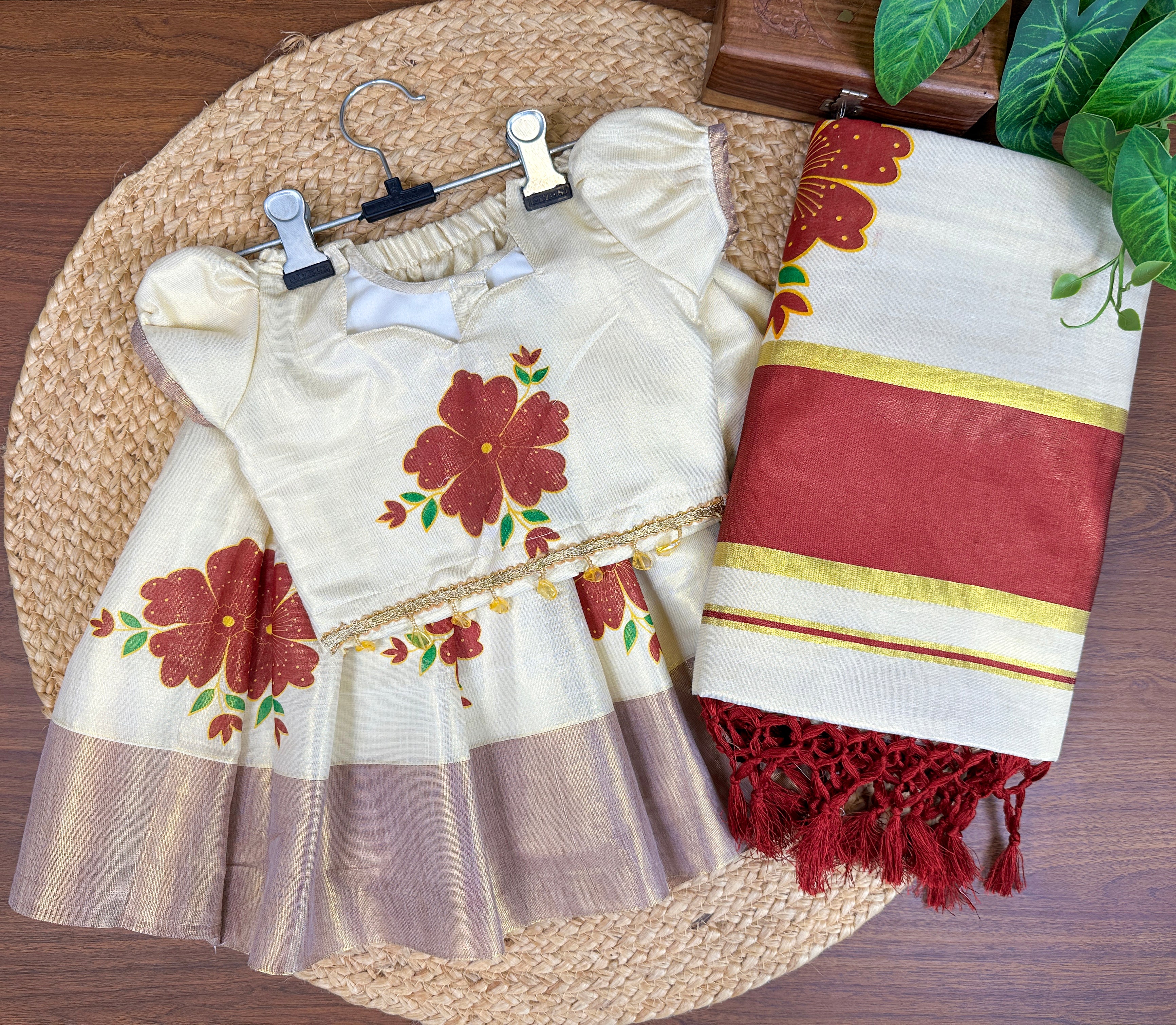 Mom & Daughter Floral Kerala Combo