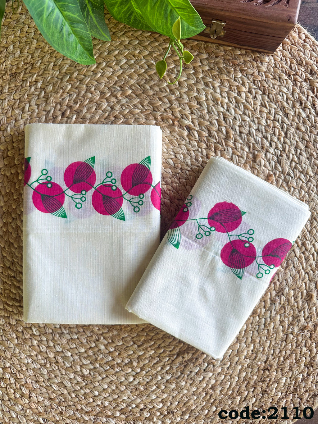 Cotton Gada Print S S Dual Colour Print WO Knjlm