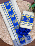 3"GT col Kottaran S.Mundu Elephant print with 2 side chittam with kunjalam