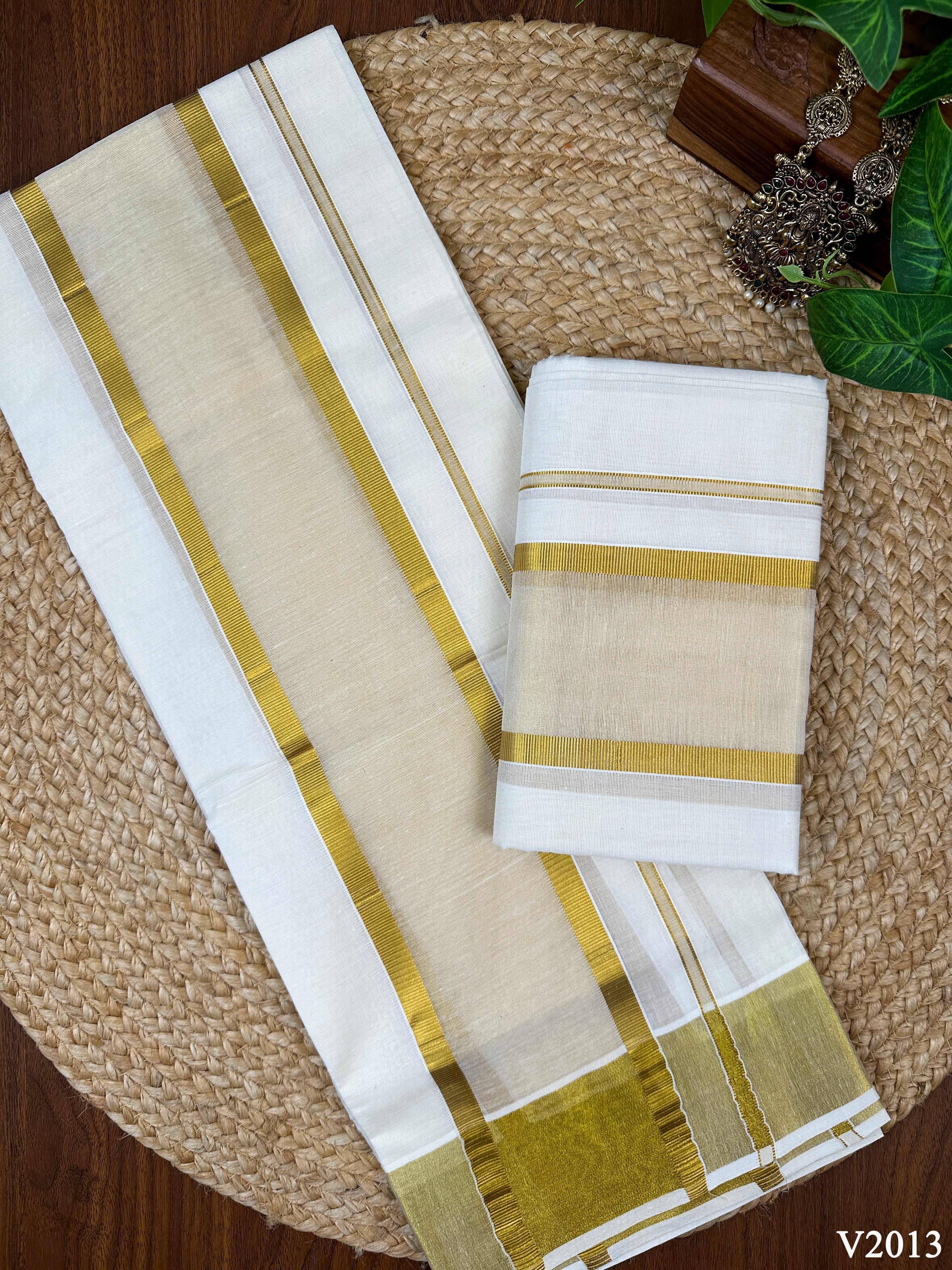4" Cotton Center Gap Set Mundu
