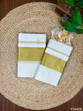 3" Cotton Stripe MJ Set Mundu