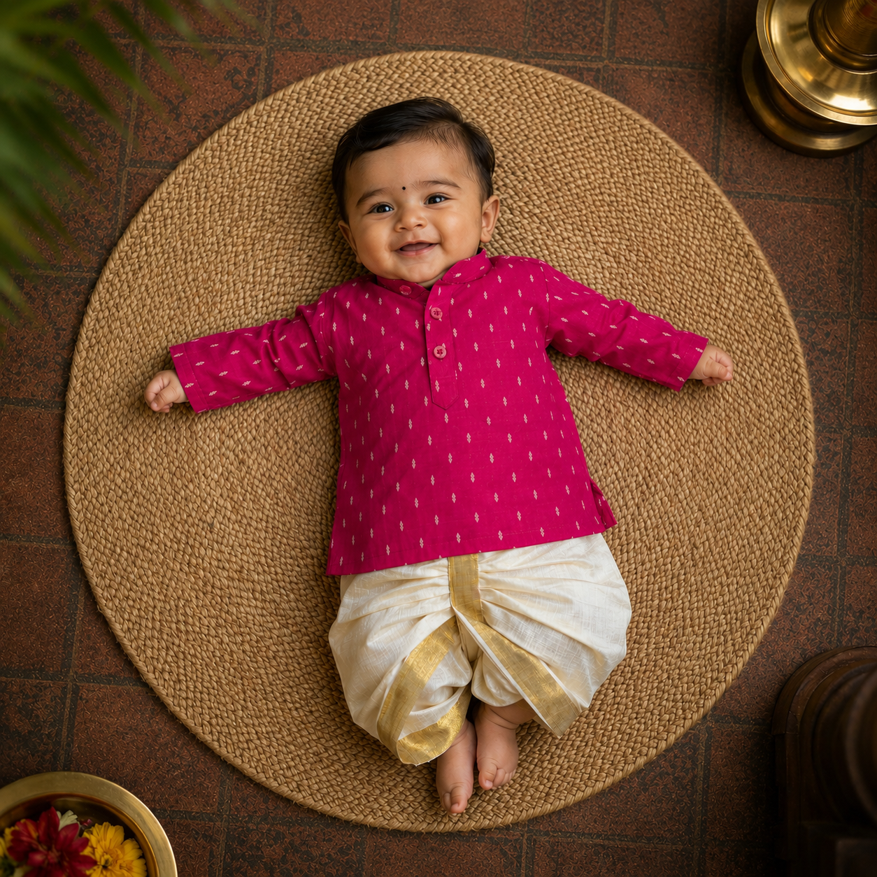 Villwaa Boys Traditional Kurtha & Dhoti Set